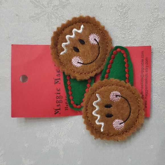 Lot of (5) Christmas Holiday Hair Clips Set - Picture 6 of 8